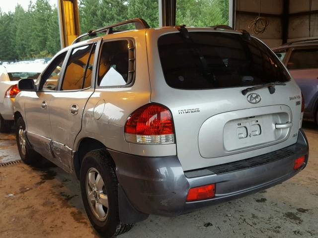 KM8SC73E26U104258 - 2006 HYUNDAI SANTA FE SILVER photo 3