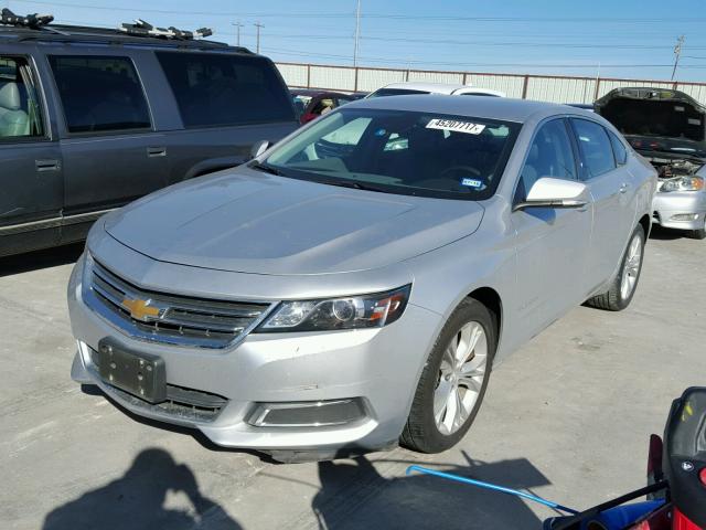 1G1115SL4EU100388 - 2014 CHEVROLET IMPALA LT GRAY photo 2