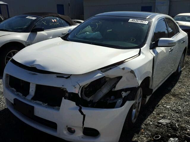 1N4AA5AP6AC817859 - 2010 NISSAN MAXIMA S WHITE photo 2