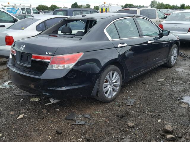 1HGCP3F88CA017863 - 2012 HONDA ACCORD EXL BLACK photo 4