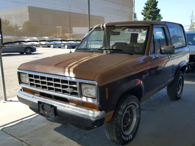 1FMCU12T7JUA01859 - 1988 FORD BRONCO II BEIGE photo 2