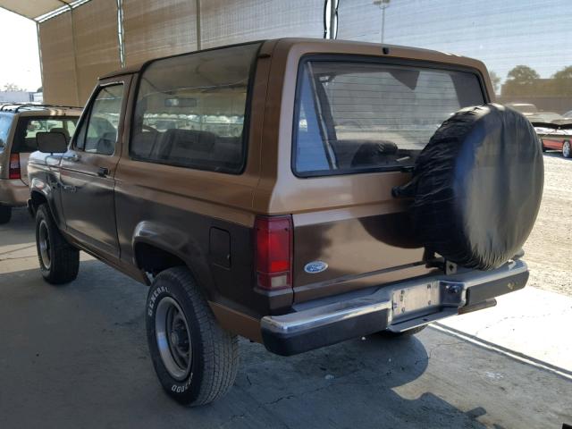 1FMCU12T7JUA01859 - 1988 FORD BRONCO II BEIGE photo 3