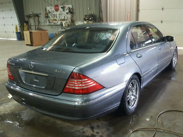 WDBNG83JX5A455880 - 2005 MERCEDES-BENZ S 430 4MAT GRAY photo 4