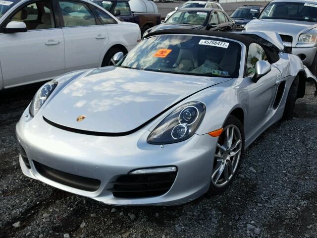 WP0CB2A86ES141268 - 2014 PORSCHE BOXSTER S SILVER photo 2