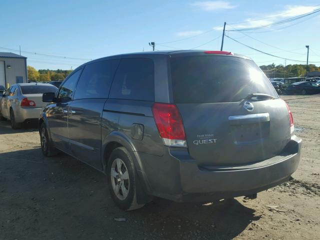 5N1BV28U87N116732 - 2007 NISSAN QUEST S GRAY photo 3