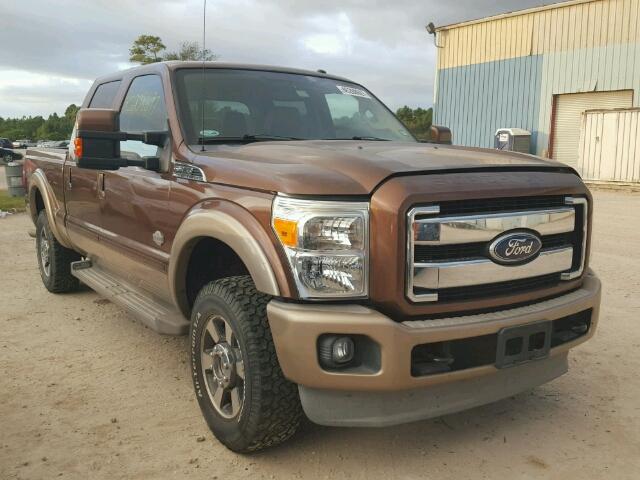 1FT7W2B68BEA50998 - 2011 FORD F250 BROWN photo 1