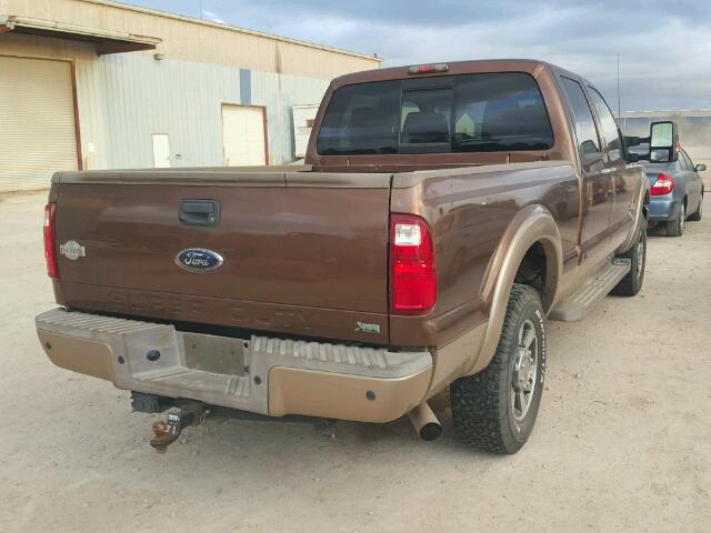 1FT7W2B68BEA50998 - 2011 FORD F250 BROWN photo 4