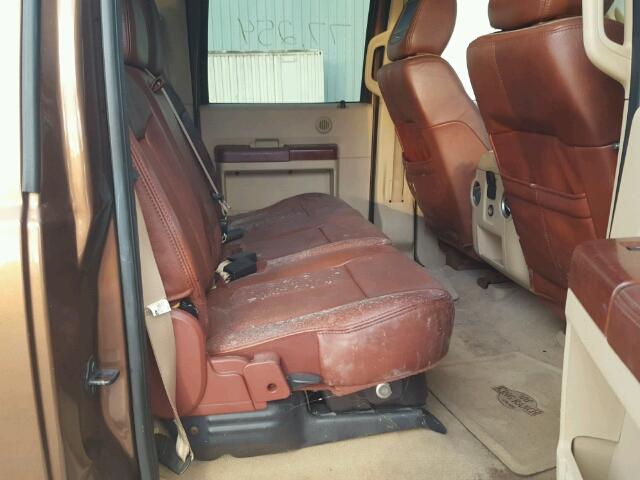 1FT7W2B68BEA50998 - 2011 FORD F250 BROWN photo 6