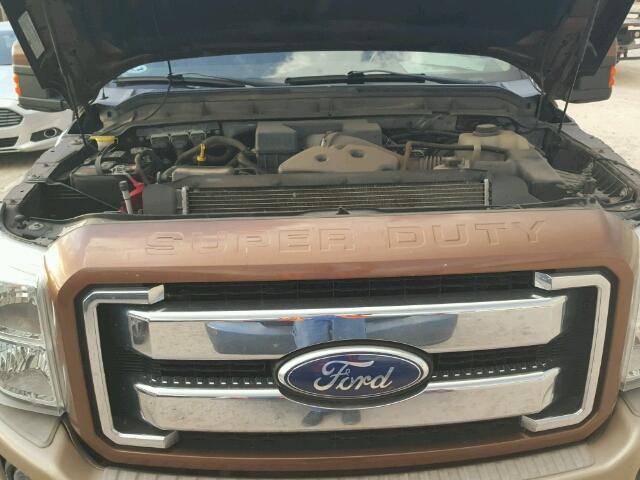 1FT7W2B68BEA50998 - 2011 FORD F250 BROWN photo 7