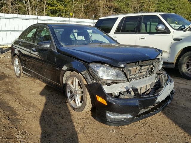 WDDGF4HB3CR209491 - 2012 MERCEDES-BENZ C 250 BLACK photo 1