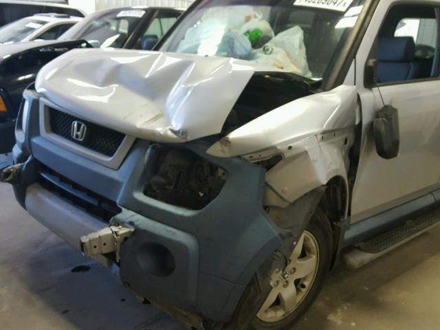 5J6YH18605L001191 - 2005 HONDA ELEMENT EX SILVER photo 9