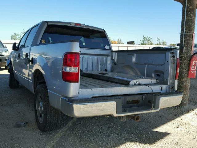 1FTPW12564KD71489 - 2004 FORD F150 SUPER SILVER photo 3