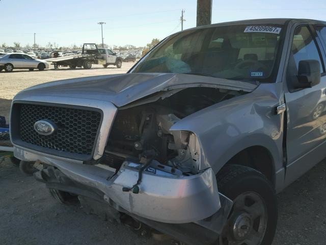 1FTPW12564KD71489 - 2004 FORD F150 SUPER SILVER photo 9