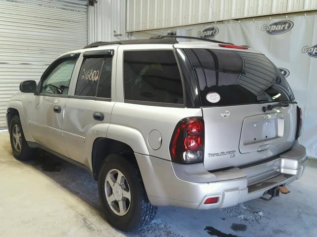 1GNDS13S962286398 - 2006 CHEVROLET TRAILBLAZE SILVER photo 3