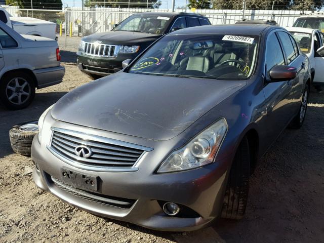 JN1DV6AP9CM810079 - 2012 INFINITI G25 BASE CHARCOAL photo 2