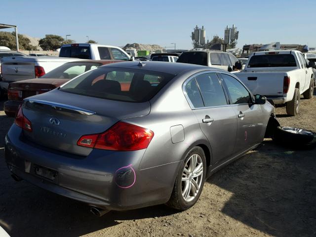 JN1DV6AP9CM810079 - 2012 INFINITI G25 BASE CHARCOAL photo 4