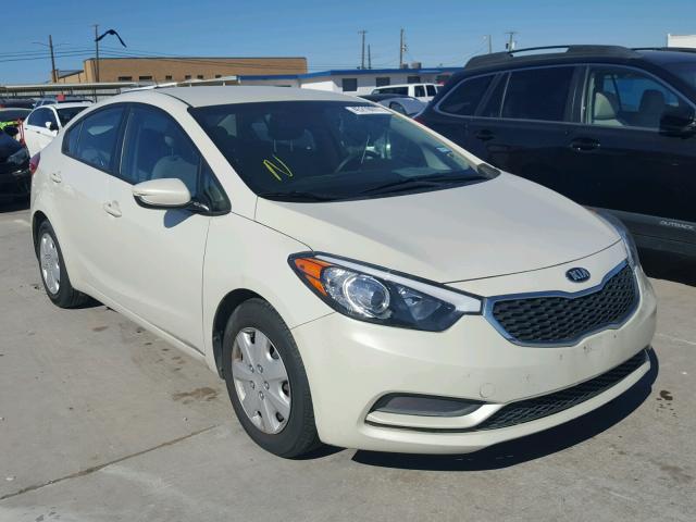 KNAFK4A63F5326804 - 2015 KIA FORTE LX TAN photo 1