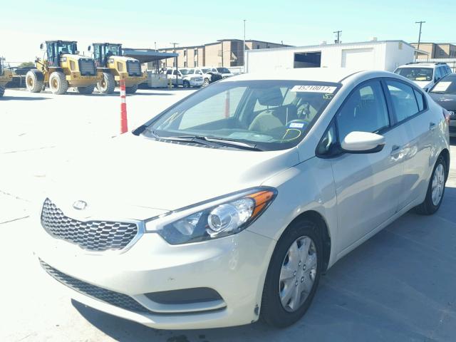 KNAFK4A63F5326804 - 2015 KIA FORTE LX TAN photo 2