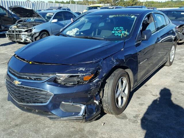 1G1ZB5ST2GF339137 - 2016 CHEVROLET MALIBU LS BLUE photo 2