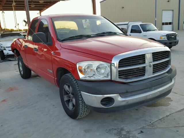 1D7HA18K98J136537 - 2008 DODGE RAM 1500 S RED photo 1