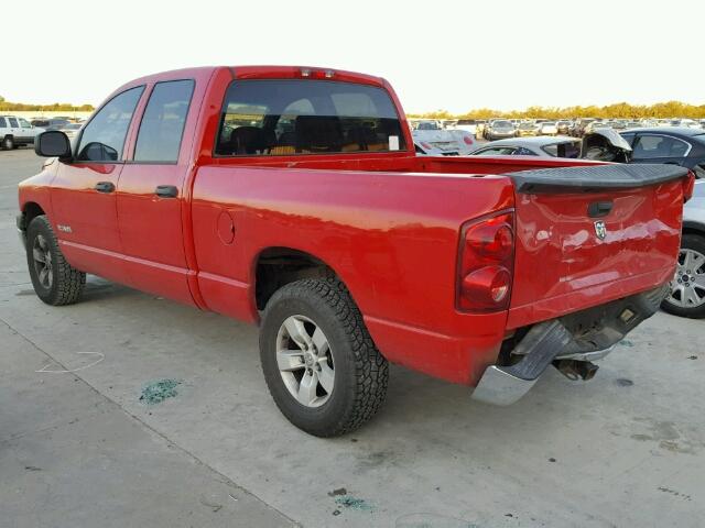 1D7HA18K98J136537 - 2008 DODGE RAM 1500 S RED photo 3