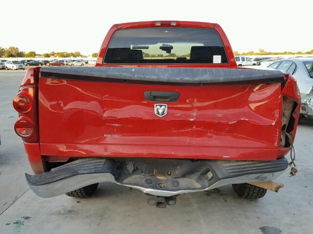 1D7HA18K98J136537 - 2008 DODGE RAM 1500 S RED photo 9