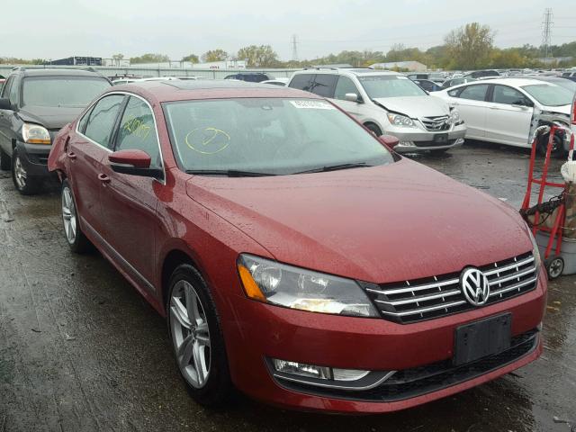 1VWBV7A38FC050094 - 2015 VOLKSWAGEN PASSAT SE RED photo 1