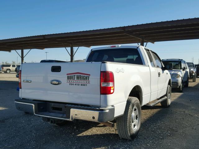 1FTPX14578FB81354 - 2008 FORD F150 WHITE photo 4