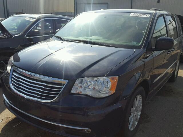 2C4RC1BG9ER446319 - 2014 CHRYSLER TOWN & COU BLUE photo 2