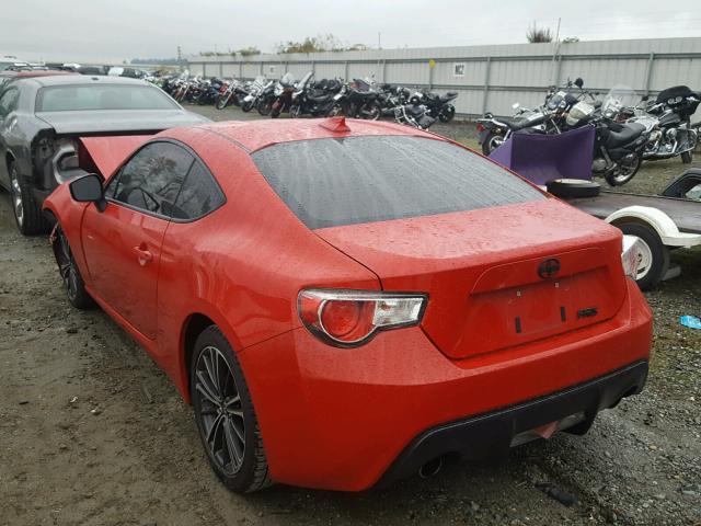 JF1ZNAA10D1703268 - 2013 TOYOTA SCION FR-S წითელი ფოტო 3