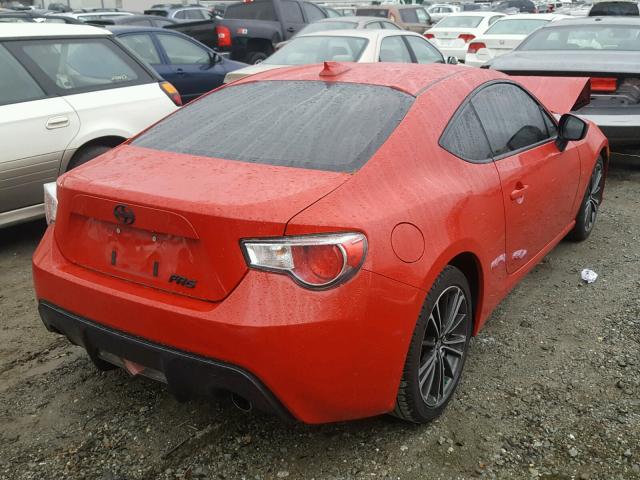 JF1ZNAA10D1703268 - 2013 TOYOTA SCION FR-S RED photo 4