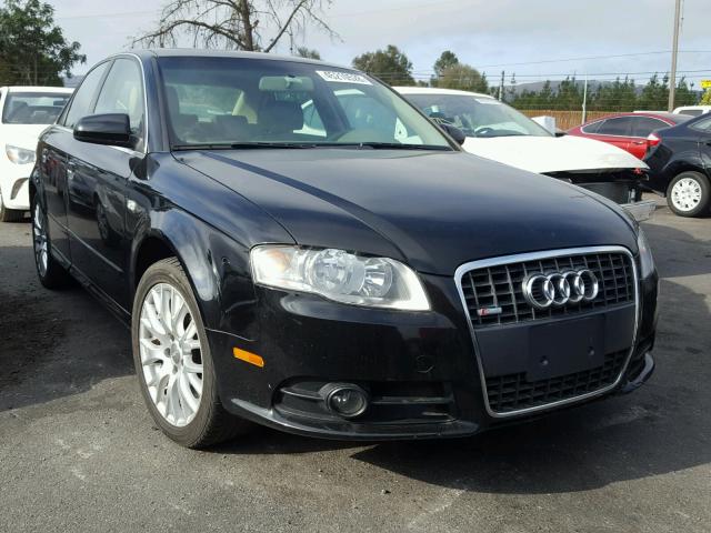 WAUAF78E58A165265 - 2008 AUDI A4 2.0T BLACK photo 1