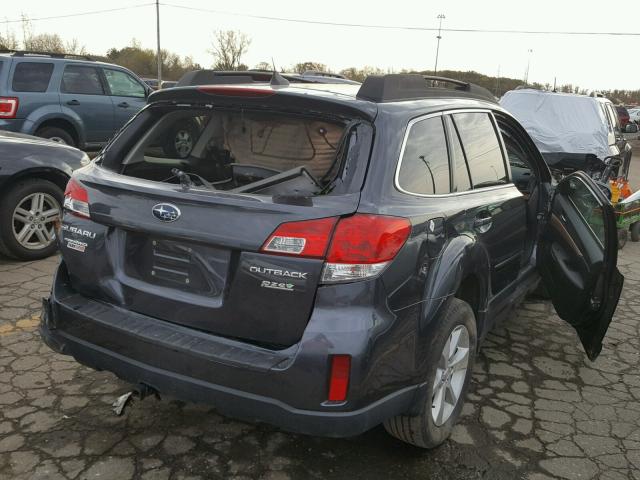 4S4BRBKCXD3216973 - 2013 SUBARU OUTBACK GRAY photo 4