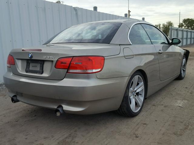 WBAWL73558PX56473 - 2008 BMW 335 I BEIGE photo 4