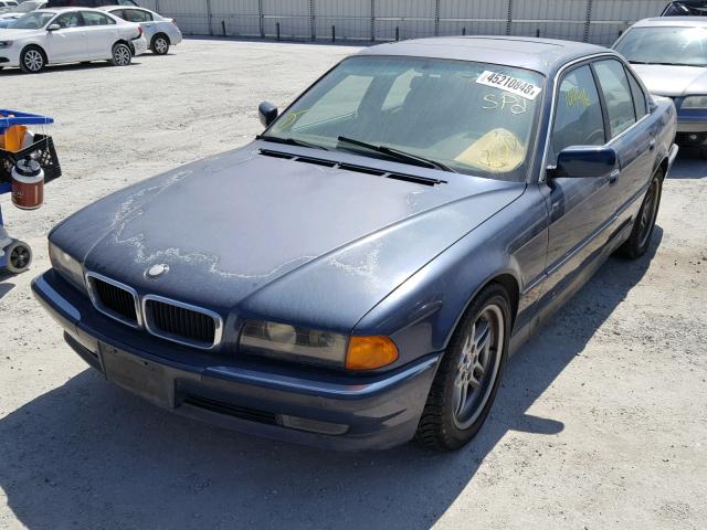 WBAGF6323SDH02807 - 1995 BMW 740 I AUTO BLUE photo 2