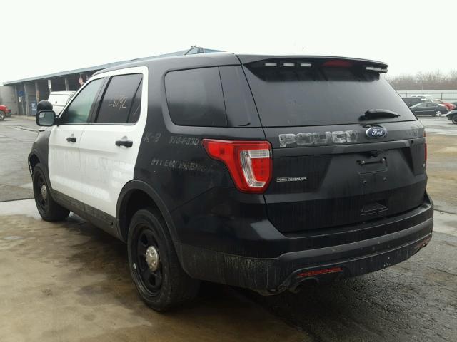 1FM5K8AR7HGA62814 - 2017 FORD EXPLORER P TWO TONE photo 3