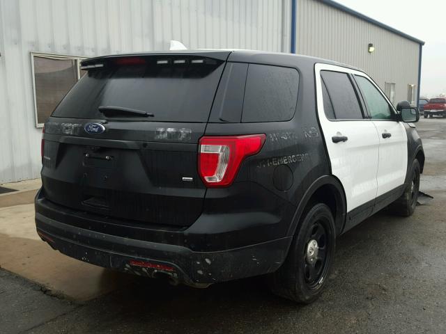 1FM5K8AR7HGA62814 - 2017 FORD EXPLORER P TWO TONE photo 4