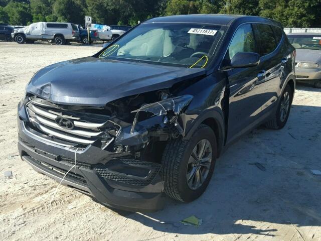 5XYZT3LBXFG282521 - 2015 HYUNDAI SANTA FE S 蓝色 照片 2