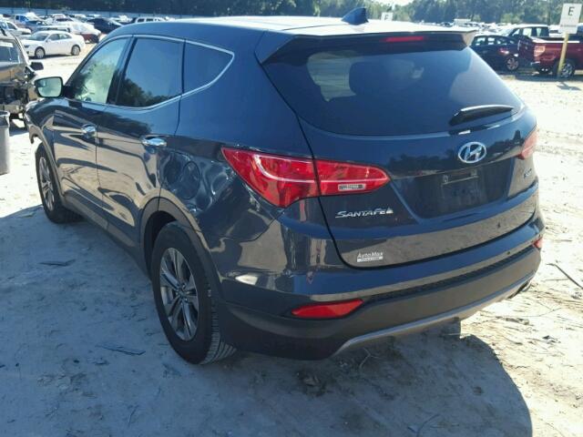 5XYZT3LBXFG282521 - 2015 HYUNDAI SANTA FE S BLUE photo 3