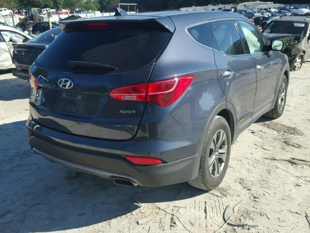 5XYZT3LBXFG282521 - 2015 HYUNDAI SANTA FE S 蓝色 照片 4