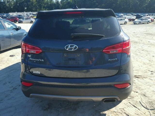 5XYZT3LBXFG282521 - 2015 HYUNDAI SANTA FE S BLUE photo 9