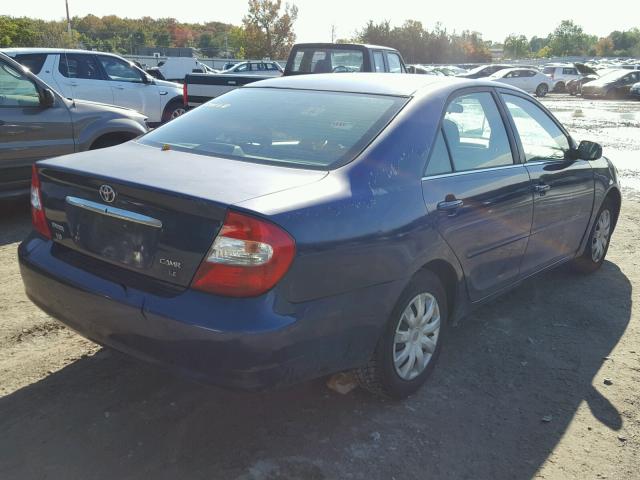 4T1BE32K52U500270 - 2002 TOYOTA CAMRY LE 蓝色 照片 4