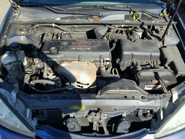 4T1BE32K52U500270 - 2002 TOYOTA CAMRY LE BLUE photo 7