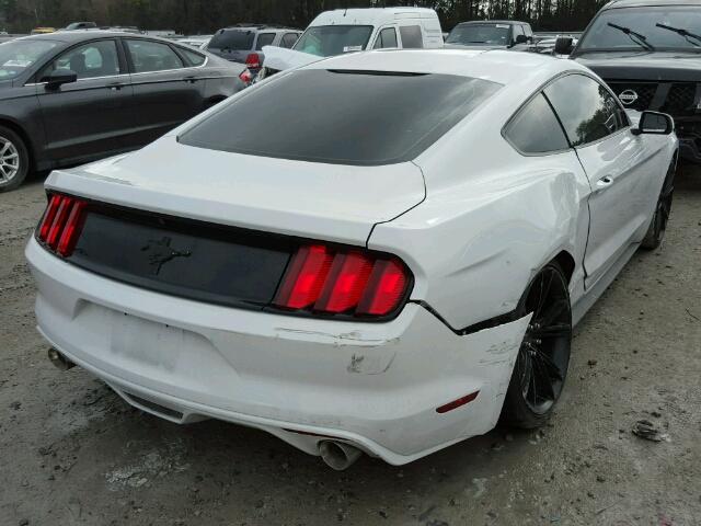 1FA6P8AM7F5399674 - 2015 FORD MUSTANG WHITE photo 4