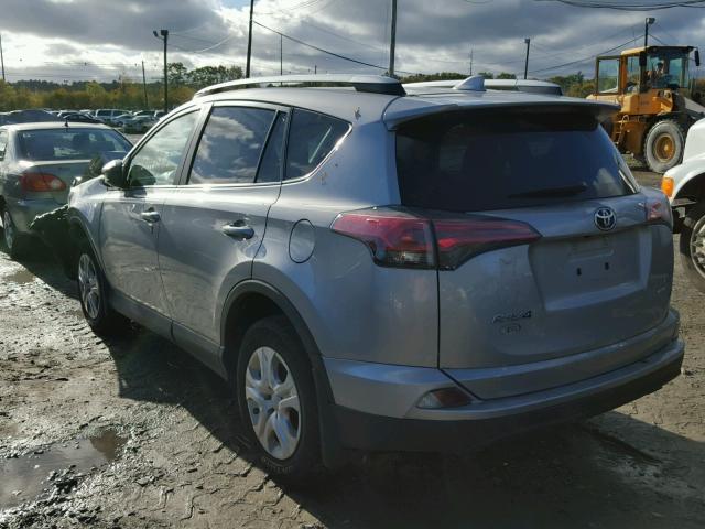 2T3BFREV6GW433862 - 2016 TOYOTA RAV4 SILVER photo 3