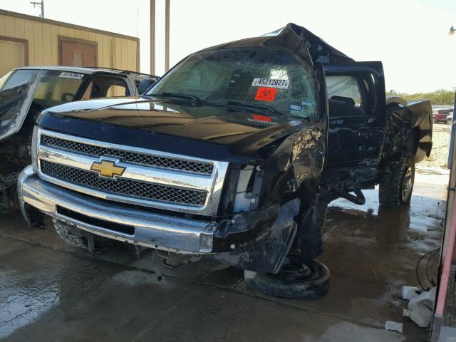 3GCPCREA5CG135177 - 2012 CHEVROLET SILVERADO BLACK photo 2