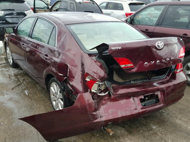 4T1BK36B26U104564 - 2006 TOYOTA AVALON XL MAROON photo 3