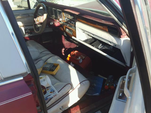 1LNBM82F0KY793703 - 1989 LINCOLN TOWN CAR S MAROON photo 5