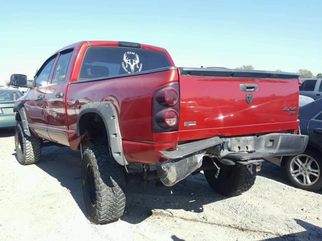 1D7HU18P27S181668 - 2007 DODGE RAM 1500 S RED photo 3