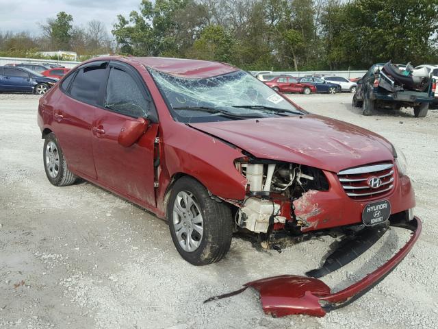 KMHDU4AD6AU929405 - 2010 HYUNDAI ELANTRA BL RED photo 1